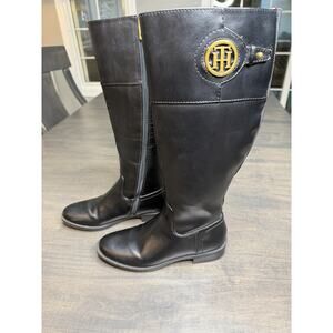 Tommy Hilfiger Women's Twinezza-F High Shaft Riding Boots Size 6.5 M